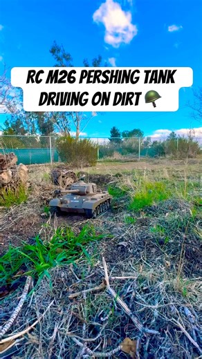 Rc m26 Pershing tank driving on dirt # Kai builds