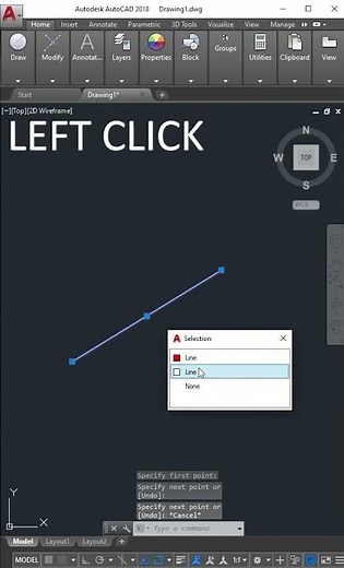 Easily Select Overlapping Objects in AutoCAD | Selection Cycling #shorts