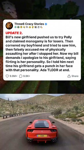 UPDATE 2. Bill's new girlfriend pushed us to try Polly and claimed monogamy is for losers. Then cornered my boyfriend and tried to saw him, then false... #foryou #fyp #reels #viral #redditstorytime #redditposts #storytime #redditstories #reddit #askreddit #paranormal #redditparanormal #nosleep | Magenta We