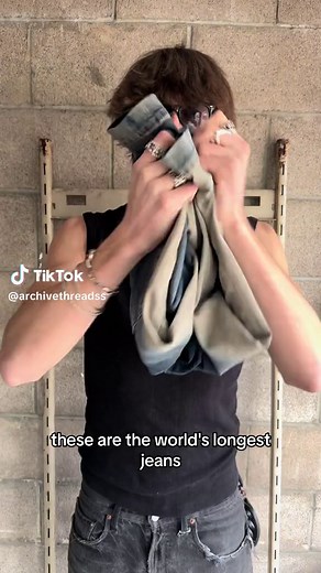 SS23 Rick Owens EDFU 'Bolan' Flared Cut Oversized Denim