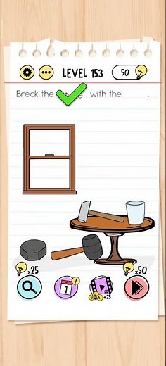 Brain Test Level 153 Solution & Walkthrough | Tricky Puzzles (Android & iOS Shorts)