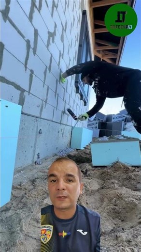 Insulation with extruded polystyrene at the base! What do you think about its thickness! #tricks ...