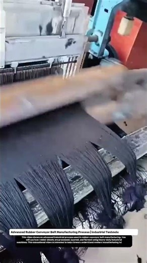 Advanced Rubber Conveyor Belt Manufacturing Process | Industrial Technology Explained.
