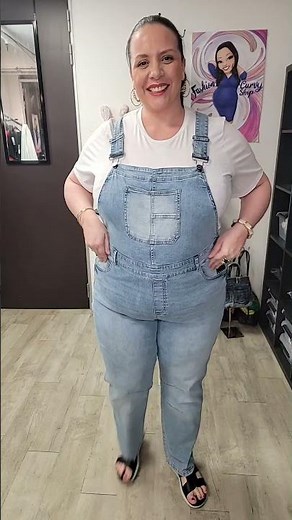 Salopette jean grande taille