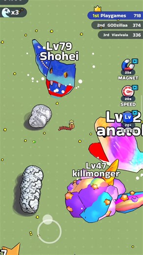 Snake Clash Mega Boss Showdown 🐍 #snakegame #snake #epic #viral #funny #shorts