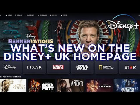 What's New on the Disney+ UK Homepage │ Disney Plus UK Home Screen