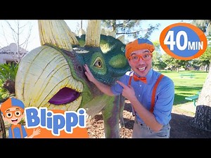 Blippi Learns About Dinosaurs 🦖 | 40 Minutes of Full Episodes | Blippi Educational Videos for Kids