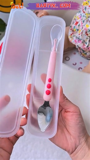 BabyVK® on Instagram: "Baby Fruit Puree Making Spoon – Make Fresh Puree Anytime, Anywhere. 🛒 Shop link: https://babyvk.com/product/baby-helmet-for-crawling-walking/ #Baby #BabyVK #BabyFruitPureeMakingSpoon #BabyFeeding #BabyEssentials #BabyCare #BabyWeaning #BabyFood #CuteBaby #MomLife #FeedingTools #NewMomTips #SoftSiliconeSpoon #DualEndedSpoon #FruitPuree #WeaningEssentials #Motherhood #BabyProducts"