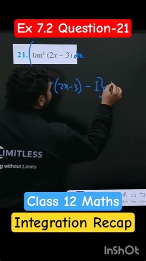 Question 21 Ex 7.2 Class 12 Integration l #maths #calculus #integrals #integration #limitless