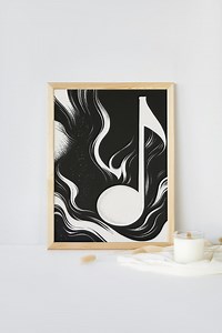 Music Note Art Print: Modern Wall Music Decor (digital Download, 7 Sizes Available) - Etsy Canada