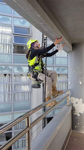 1.7K views · 162 reactions | Signage installations with MB Property Services Ltd you're rope access specialists in Auckland, New Zealand  #ropeaccess #ropeaccessnz #abseilnz #mbpropertyservices #constructionnz #auckland #newzealand #womeninropeaccess #womenintradesp | MB Property Services | Facebook