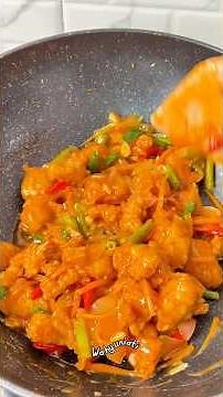Crispy chicken recipe with sweet and sour sauce #cookingrecipes #homecooking #simplecooking