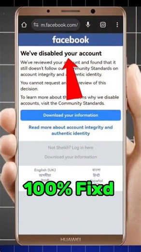 Fb We Disabled Your Account Facebook Disabled Account Recovery 2025 How to Recover Disabled fb