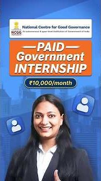 Government Internship 2025 | NCGG Internship | ₹10,000 Stipend + Certificate