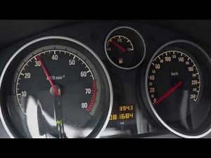 Opel Astra H 1.4 90 PS acceleration 0-140 km/h Beschleunigung