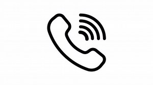 phone call line icon animation