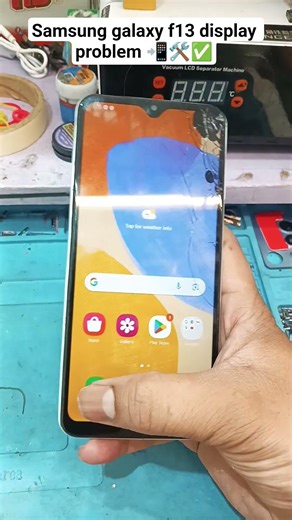 samsung galaxy f13 display problem 📲🛠️✅. #mobilephonerepair #displaychange #mobiletechnician #viral