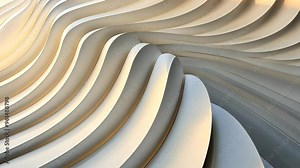 Elegant wave patterns create stunning visual art in a modern architecture setting