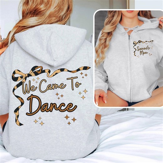 Custom Dance Competition Zip up Hooded Sweatshirt, Team Hoodie Jacket, Personalized Mom Gift - Etsy