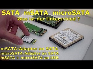 SATA microSATA mSATA - Adapter - Was ist der Unterschied