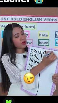 We learn the most used English verbs ✅ #easyenglishtv #learnenglish #englishathome