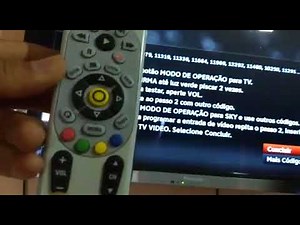 PASSO A PASSO COMO CONFIGURAR O CONTROLE REMOTO DA SKY COM A SUA TV e habilitar pré 31)994407765
