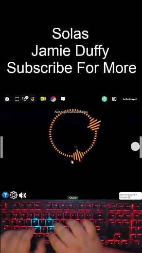 Solas Jamie Duffy Roblox Piano Visualizer [HANDCAM] #piano #digitalpiano #virtualpiano #solas