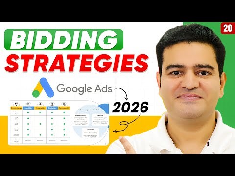 Google Ads Bidding Strategies Explained | Google Ads Course with AI 2026 | #biddingstrategy