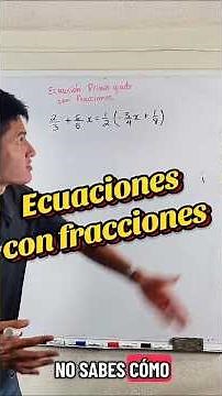 First-degree equations with fractions #mathematics #algebra #equations