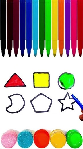 2d shapes drawing video #art #drawing #2dshapes #shortsfeed