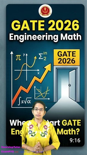 🚀 GATE 2026 Engineering Mathematics: When & How to Start Prep #Shorts