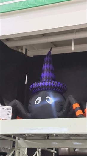 Spider Inflatable #halloween #halloweeninflatables #inflatable #spider #witch #menards #crawly