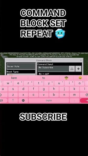 Minecraft command block set repeat!! #ytshorts #yutubeshorts #shorts #minecraft #viral