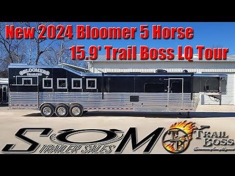 New! 2026 Bloomer 5+1 Horse Trailer with Custom 15'9'' Trail Boss Living Quarters Tour