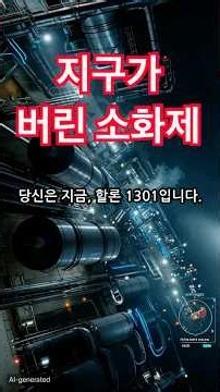 94년생(?) 은퇴 소화제, #할론1301 #소화설비 #석유화학단지 #NFPA #산업안전 #소방설비 #Halon #FireSuppression #플랜트 #Shorts