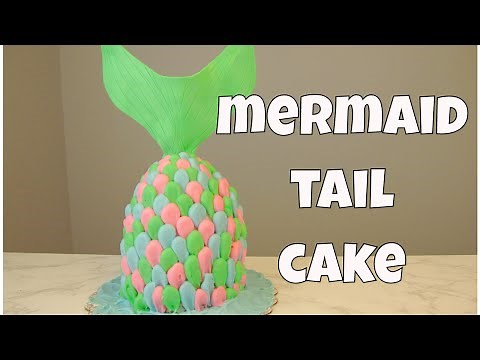 How to make a MERMAID TAIL CAKE with buttercream frosting | Sweetwater Cakes