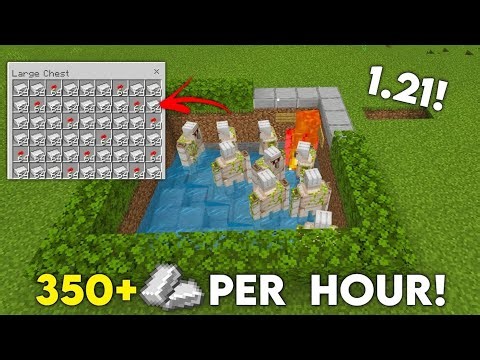 EASIEST IRON FARM in Minecraft Bedrock addition 😍