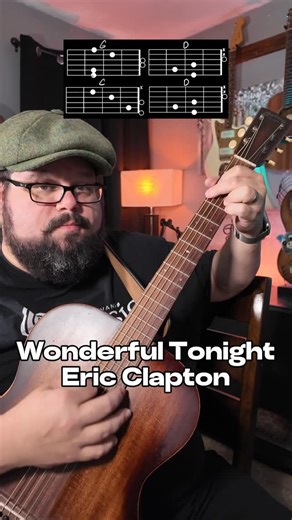 Chas Evans | Wonderful Tonight Chords Guitar Tutorial #guitarlesson #guitarreels #instaguitar #guitarteacher #reelsinstagram #guitarpractice #guitartips... | Instagram