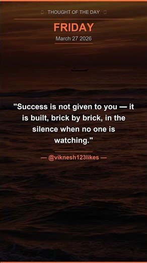 Friday Motivation | Success Quote | Daily Thought