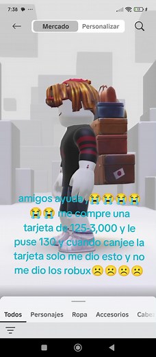 Cuántos Robux da una tarjeta de 125 pesos en Roblox
