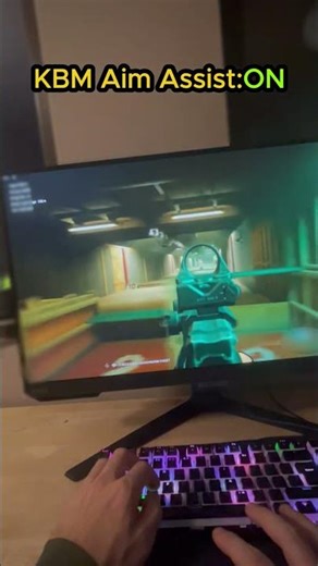 Mouse Aim Assist OFF vs ON in Warzone (OP) #warzone #aimassit #gaming #rewasd #cod