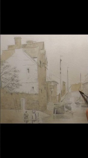 🖌️Monochrome Watercolour in Sepia - Watercolor Techniques #art #watercolor #painting #landscape