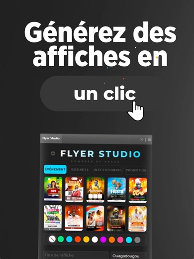 Avec Flyer Studio, transforme tes 2 heures de travail en 10 secondes chrono⚡ 1- Choisissez votre design. 2- Entrez vos infos (Date, Lieu, Contact). 3- Importez votre logo et votre photo. BOOM ! Votre affiche est prête. Disponible sur le lien en bio #graphicdesign #designer #photoshop #plugin #creative
