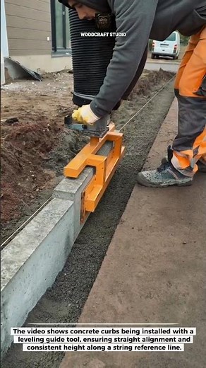 Precision Curb Installation Machine #curbtool #constructiontech #pavingwork