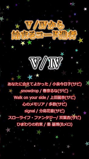 Ⅴ/Ⅳから始まるコード進行 #コード進行 #shorts #パターン