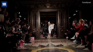 Fearne Cotton takes to the runway in PVC dress for Pam Hogg show