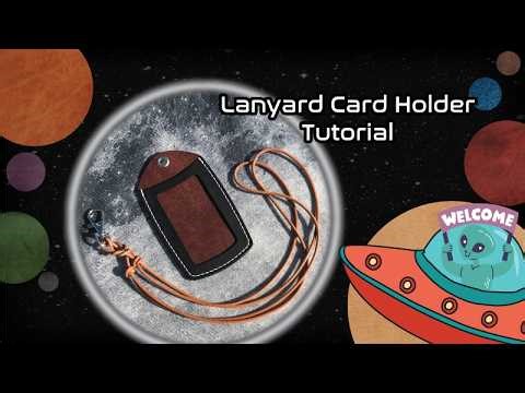 Leather ID Card Holder 🖖👽 DIY Kit Tutorial