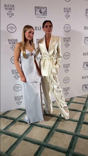 Victoria Beckham and her daughter Harper at the Harper’s Bazaar Women of the Year Awards | Bazaar UK