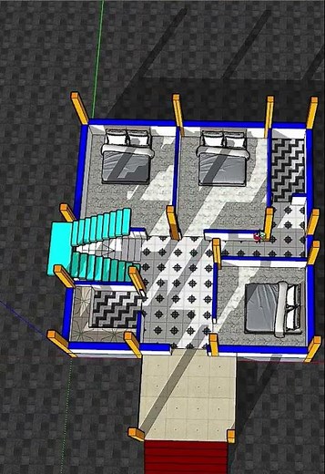 3 Bedroom House 🏠, 900 Sq Ft Home Plan Idea #plan