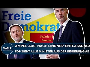 DEUTSCHLAND: Ampel-Aus! Nach Lindner-Entlassung! FDP zieht alle Minister aus der Regierung ab